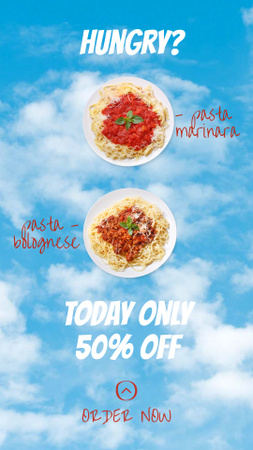 Pasta Discount Offer Instagram Story Design Template
