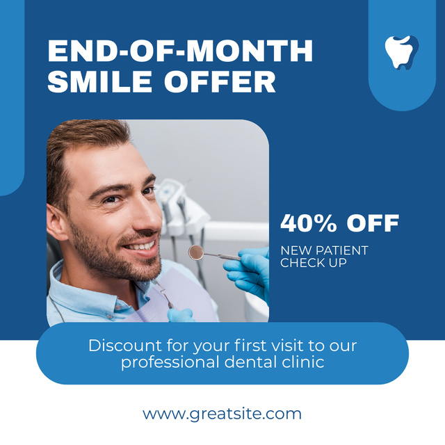 Special Offer of Dental Services Instagram Šablona návrhu