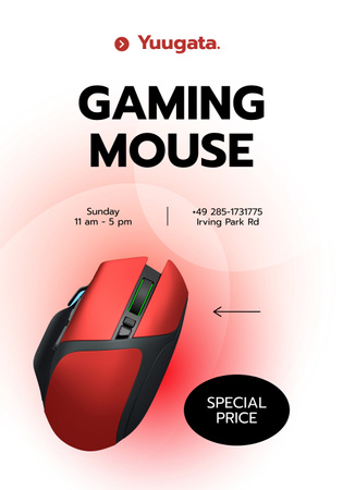 Gaming Gear Ad Poster 28x40in Design Template