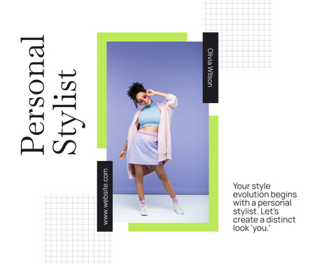Personal Fashion Styling Services Facebook Design Template