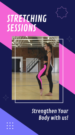Effectively Stretching Trainings In Gym Offer Instagram Video Story Design Template