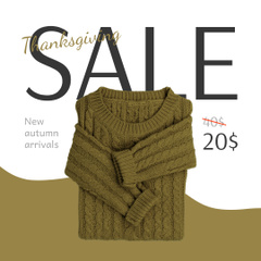 Thanksgiving Day Sale For Autumn Sweaters