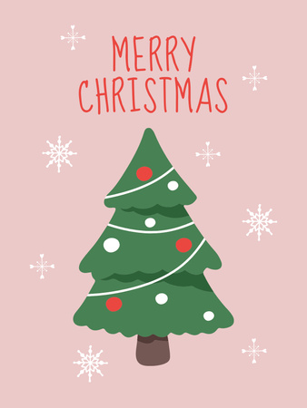 Merry Christmas Poster US Design Template