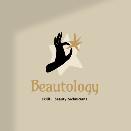 nabídka služeb kosmetické kliniky Logo Šablona návrhu