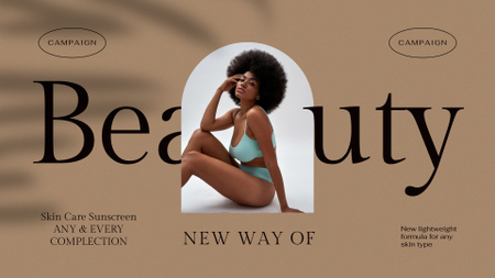 Skincare Ad with Beautiful Young Women Full HD video Modelo de Design