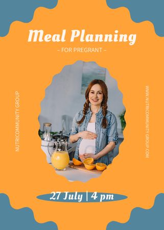Nutritionist for Pregnant Services Offer Invitation Design Template