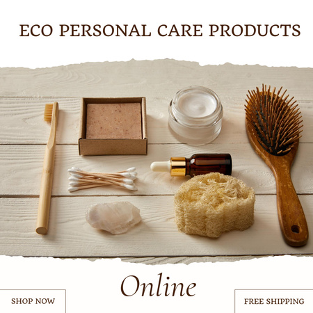 nabídka produktů eco personal care Instagram Šablona návrhu