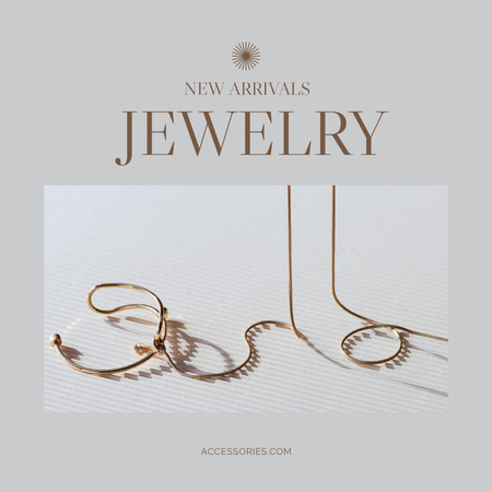 New Jewelry Arrivals Ad Instagram Šablona návrhu
