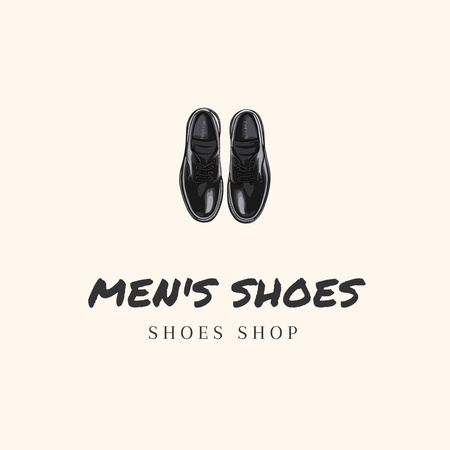 Platilla de diseño Male Shoes Sale Offer Logo