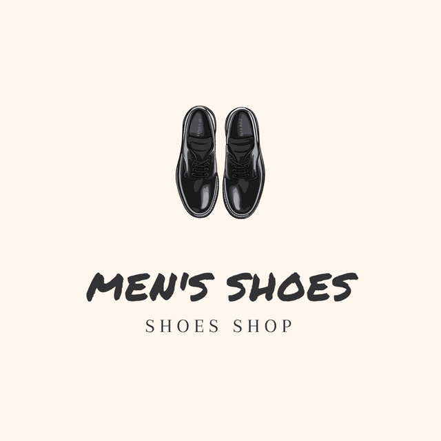 Male Shoes Sale Offer Logo Design Template