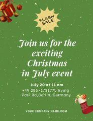Jovial Announcement of Celebration of Christmas in July Online