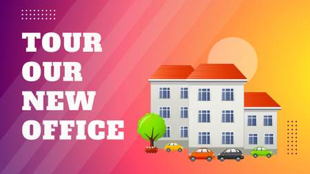 Online Tour of Our New Office Youtube Thumbnail Design Template