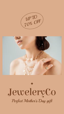 Jewelry Offer on Mother's Day Instagram Story Modelo de Design