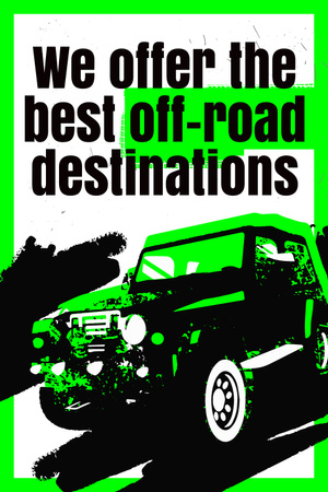 Off-Road Tours Ad Pinterest Design Template