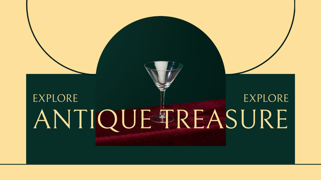 Antique Treasure Sale Youtube Thumbnail tervezősablon