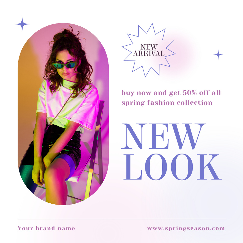 Spring Sale New Arrival Women's Collection Instagram AD Šablona návrhu