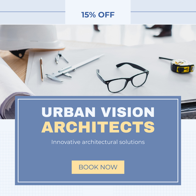 Szablon projektu Discount on Urban Vision Architects Services Instagram