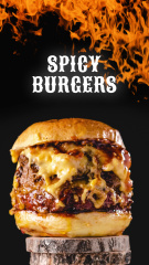 Spicy Burgers Offer At Fast Restaurant