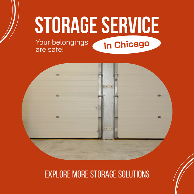 Climate-controlled Storage Service In City Offer Animated Post Modelo de Design