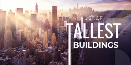 list of tallest buildings poster Image Design Template