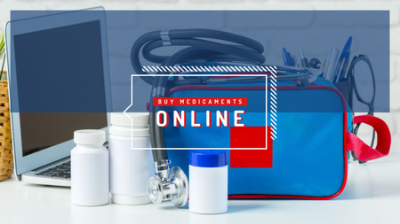 First aid kit with medications Youtube Šablona návrhu