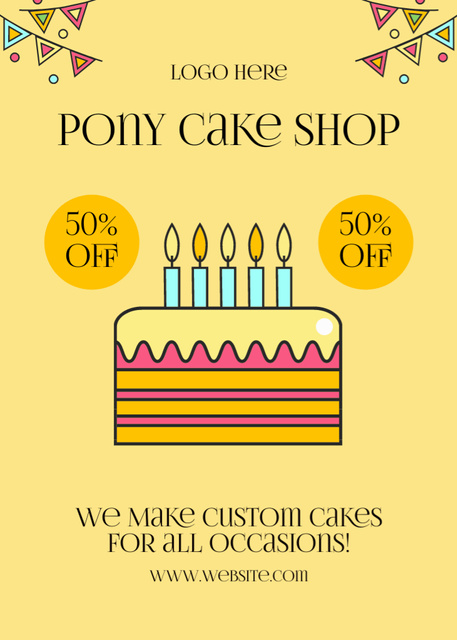 Template di design Cakes for Special Occasions Flayer