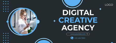 Digital Creative Agency Ad Facebook cover Design Template