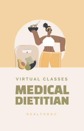 Healthy Nutrition Classes Announcement Flyer 5.5x8.5in Tasarım Şablonu