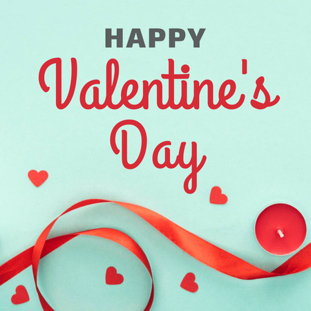 Ontwerpsjabloon van Instagram van Valentine's Day Greeting