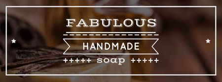 Plantilla de diseño de Aromatic Handmade Soap Facebook cover 