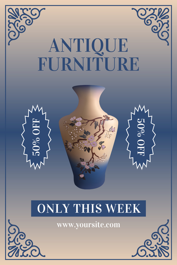 Historical Period Vase At Discounted Rate This Week Pinterest Design Template