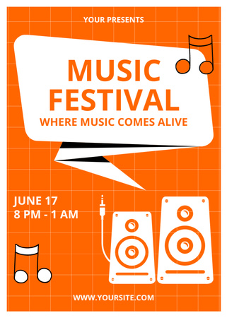 Music Festival Event Ad Flayer – шаблон для дизайна