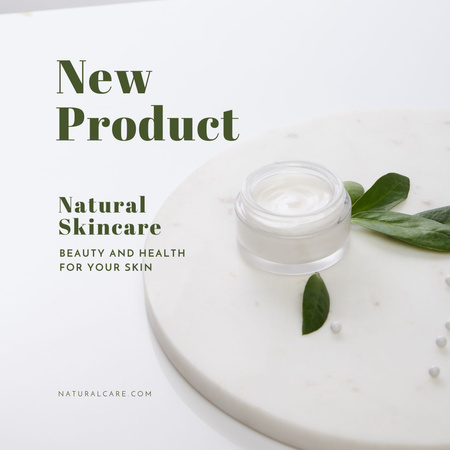New Natural Skincare Product Ad Instagram Design Template