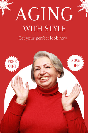 Template di design Age-Friendly Fashion And Accessories Sale Offer Pinterest