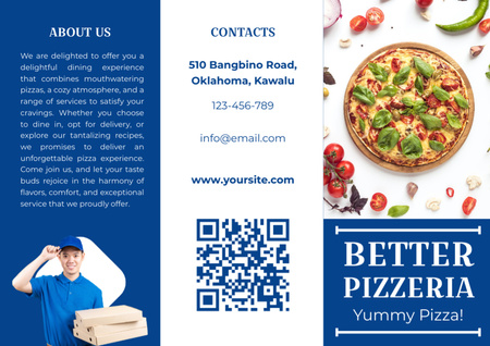 Best Delicious Pizza Offer Brochure Design Template