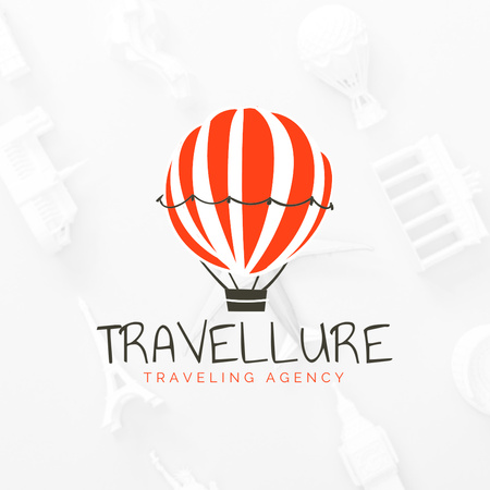 Ontwerpsjabloon van Logo van illustratie van luchtballon