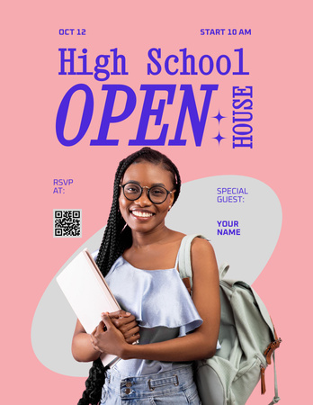 School Acceptance Ad Poster 8.5x11in – шаблон для дизайна