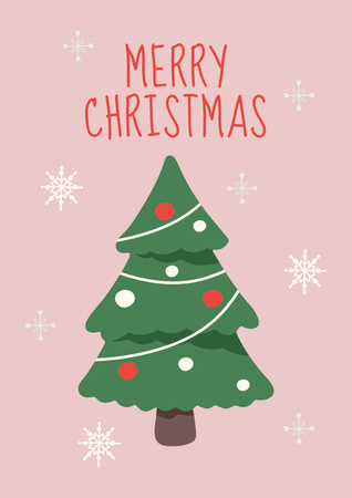 Merry Christmas Poster Design Template