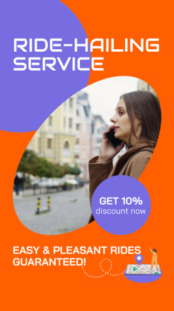 Ride-Hailing Service With Discount Instagram Video Story Design Template