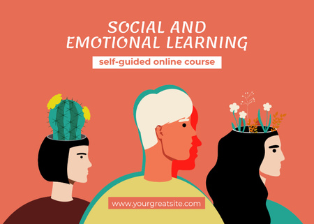 Social and Emotional Learning Postcard 5x7in Design Template