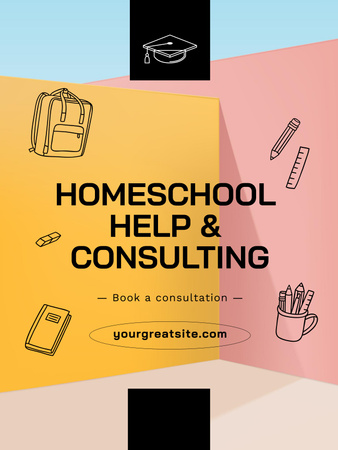 Home Education Ad Poster 36x48in Design Template