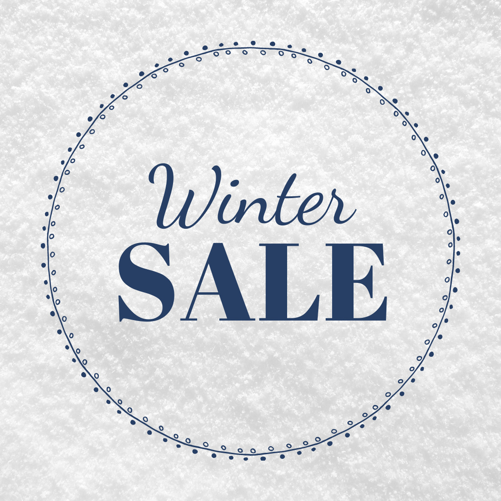Szablon projektu Special Ad of Winter Sale Instagram