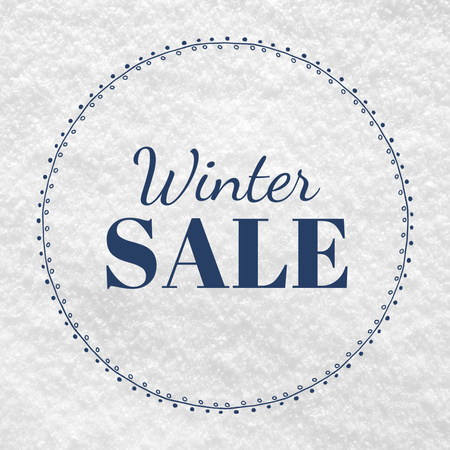 Designvorlage Special Ad of Winter Sale für Instagram