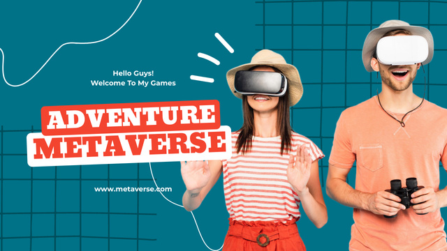 Adventure In Metaverse Youtube Thumbnail – шаблон для дизайна