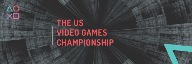 Ontwerpsjabloon van Email header van Video games Championship