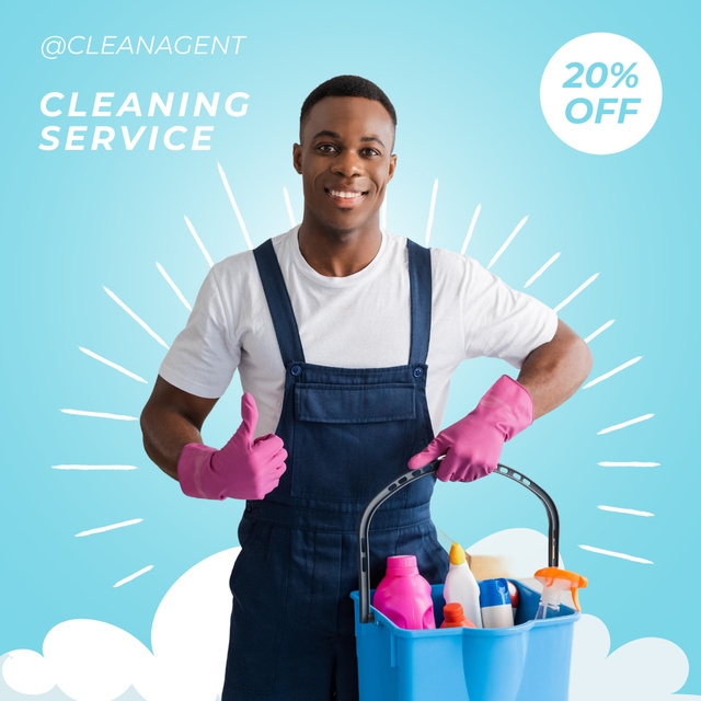Platilla de diseño Cleaning service Instagram