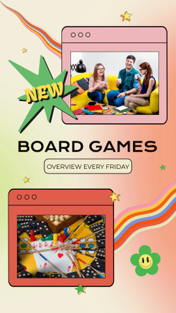Modèle de visuel Board Games Overview For Fridays - Instagram Video Story