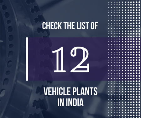 Vehicle plants in India poster Medium Rectangle Modelo de Design