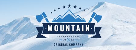 Modèle de visuel Offre de société d'équipement d'alpinisme - Facebook cover