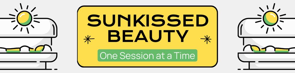 Tanning Session Offer at Beauty Salon Twitter – шаблон для дизайна